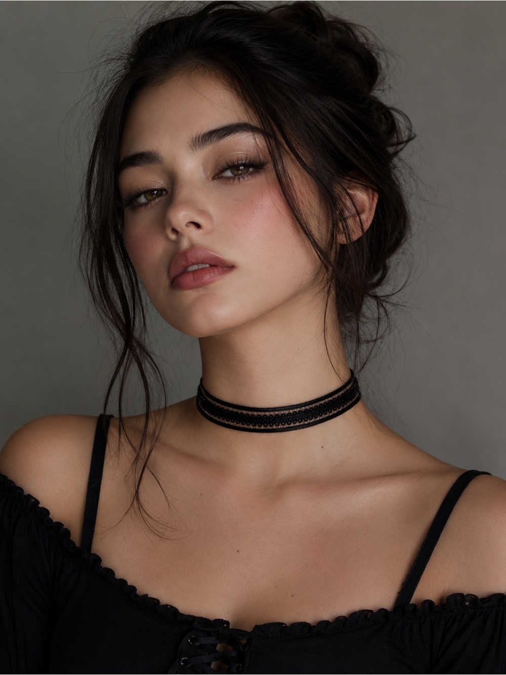 Black Lace Choker Necklace